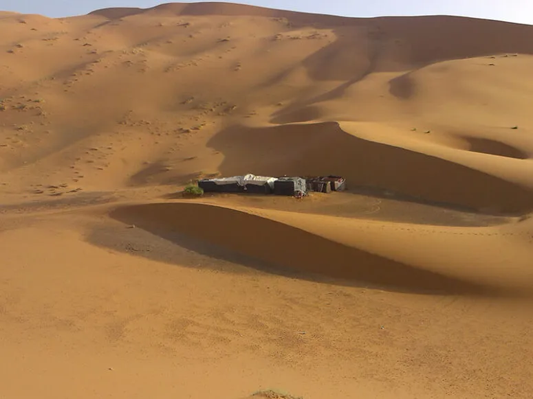 3 days tour from Marrakech to Merzouga - traditional tent of nomads in the desert